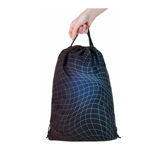 Большой удобный мешок для обуви BRAUBERG Neon web с ручкой, 51x41 см 271596
