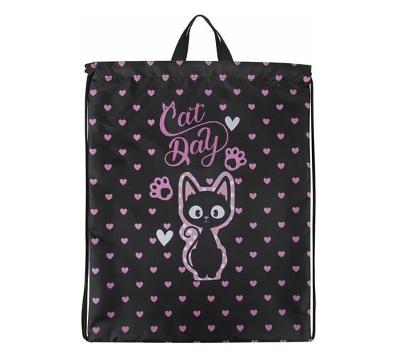Мешок для обуви BRAUBERG Kids Amazed cat, с петлей, 42x34 см 271629