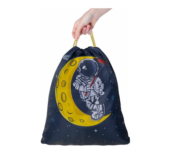 Мешок для обуви BRAUBERG Kids Spaceman, с петлей, 42x34 см 271628
