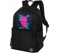 Универсальный рюкзак BRAUBERG Fashion City The original карман-антивор, черный, 44x31x16 см 271674