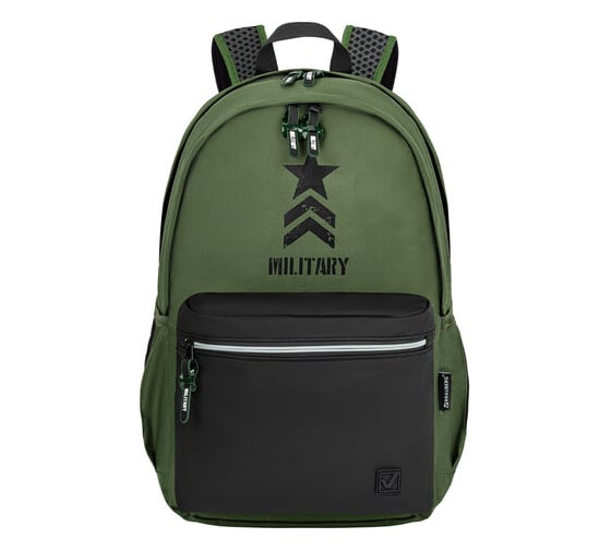 Универсальный рюкзак BRAUBERG Fashion City Military, хакки, 46x31x15 см 271670
