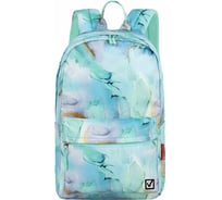 Универсальный эргономичный рюкзак BRAUBERG Dream Mint marble с карманом для ноутбука, 42x26x14 см 271676