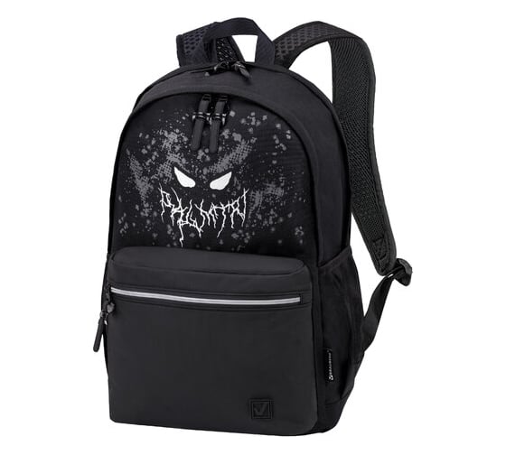 Универсальный рюкзак BRAUBERG Fashion City Horror, черный, 46x31x15 см 271672