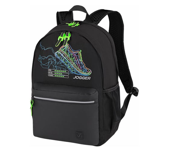 Универсальный рюкзак BRAUBERG Fashion City Virtual sneaker, черный, 46x31x15 см 271671