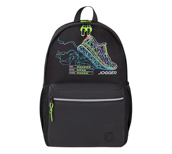 Универсальный рюкзак BRAUBERG Fashion City Virtual sneaker, черный, 46x31x15 см 271671