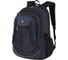 Универсальный рюкзак BRAUBERG High School 3 отделения, черный, синие детали, 46x31x18 см 271652 1