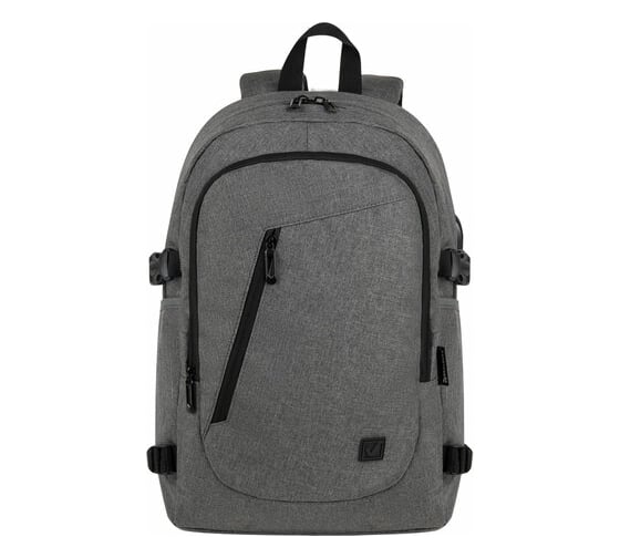 Универсальный рюкзак BRAUBERG Urban Charge с отделением для ноутбука, Usb-порт, серый, 46x31x15 см 271655