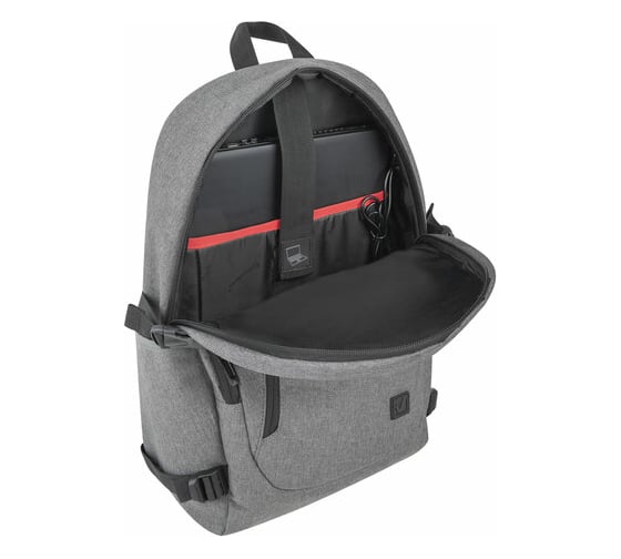 Универсальный рюкзак BRAUBERG Urban Charge с отделением для ноутбука, Usb-порт, серый, 46x31x15 см 271655