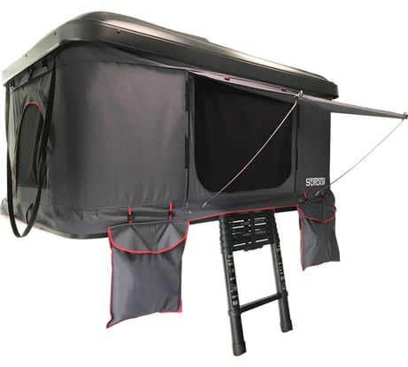 Палатка на крышу автомобиля Сорокин Mini-box, чёрная 33.4