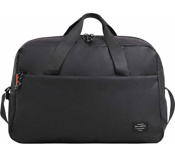 Спортивная сумка BRAUBERG Move с карманом, черная, 45x30x20 см 271689