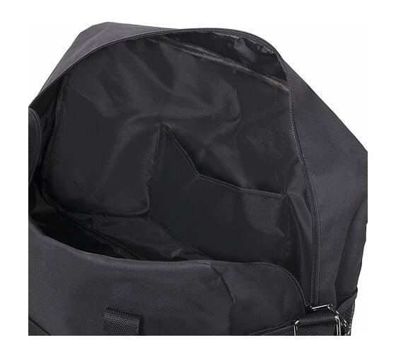 Спортивная сумка BRAUBERG Move с карманом, черная, 45x30x20 см 271689