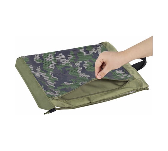 Мешок для обуви ЮНЛАНДИЯ Camo Mode с ручками, боковой карман на молнии, 46x36 см 271613