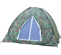 Туристическая 4-х местная однослойная палатка-автомат WILDMAN Милитари, 200х200х135 см 81-621