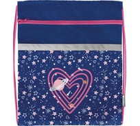 Мешок для обуви SCHOOLFORMAT HEARTS AND STARS 42x34 см, для девочек, с карманом МОМК-ХНС