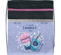 Мешок для обуви SCHOOLFORMAT BUBBLE TEA 42x34 см, для девочек, с карманом МОМК-ББТ