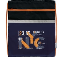 Мешок для обуви SCHOOLFORMAT GRAFFITI 42x34 см, для мальчиков, с карманом МОМК-ГРА