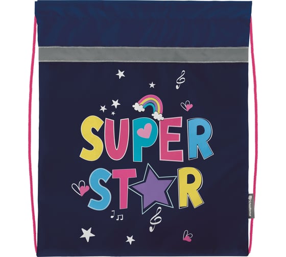 Мешок для обуви SCHOOLFORMAT SUPER GIRL 42x34 см, для девочек МОМ-СУР 1