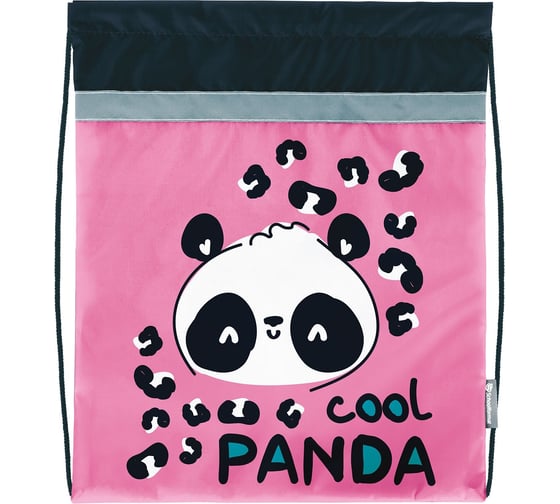 Мешок для обуви SCHOOLFORMAT FLUFFY PANDA 42x34 см, для девочек МОМ-ФПН