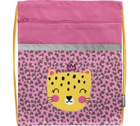 Мешок для обуви SCHOOLFORMAT AWESOME ROAR 49x41x0.5 см, 2 отделения, розовый, для девочек МОБК-АСР