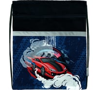 Мешок для обуви SCHOOLFORMAT RED RIDE 49x41x0.5, 2 отделения, синий, для мальчиков МОБК-РРД