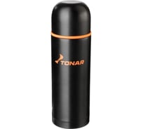 Термос Тонар hs.tm-025 1000мл, черный, дополнительная пластиковая чашка 00000149724