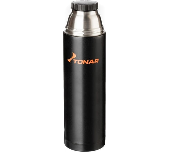 Термос Тонар hs.tm-026 1200мл, черный, дополнительная пластиковая чашка 00000149727
