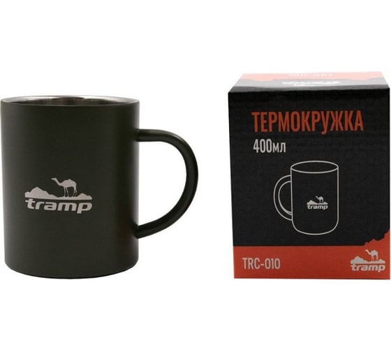 Термокружка Tramp оливковый, 400 мл TRC-010.12