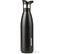 Термобутылка BAROUGE Travel черная с декором пантера, из нержавеющей стали BT-007 600 мл/пантера