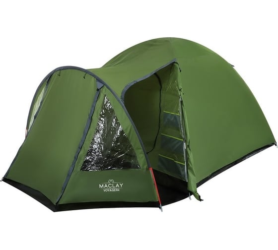 Треккинговая палатка Maclay VOYAGER 4 размер 250х(220+140)х140 cм, 4х местная 7423236