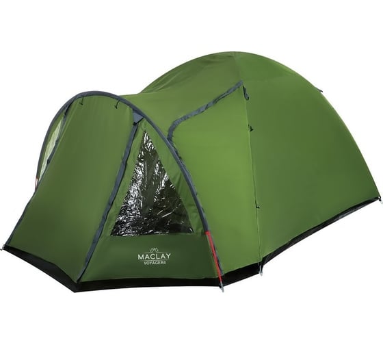 Треккинговая палатка Maclay VOYAGER 4 размер 250х(220+140)х140 cм, 4х местная 7423236