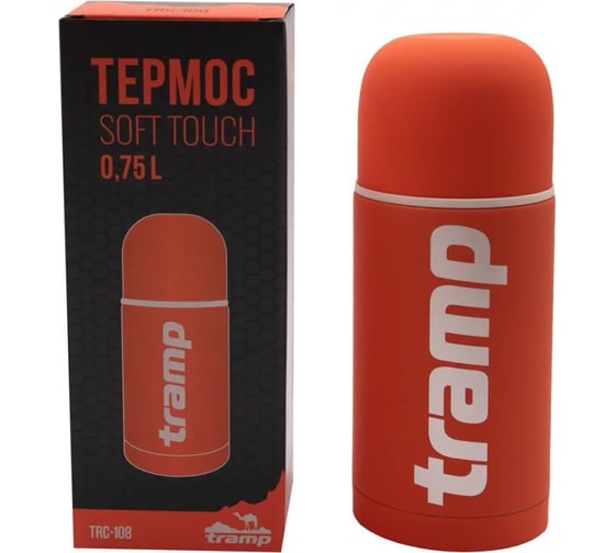Термос Tramp Soft Touch 0.75 л, оранжевый TRC-1082
