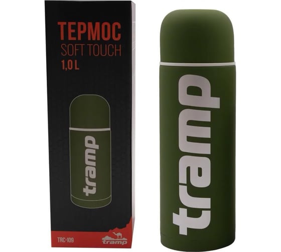 Термос Tramp Soft Touch 1 л, хаки TRC-1093