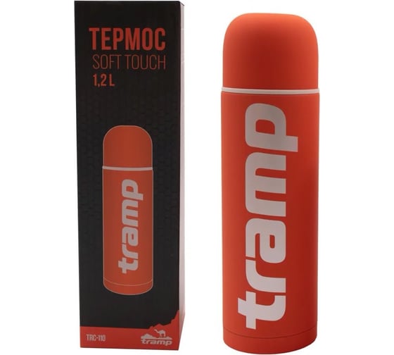 Термос Tramp Soft Touch 1.2 л, оранжевый TRC-1101