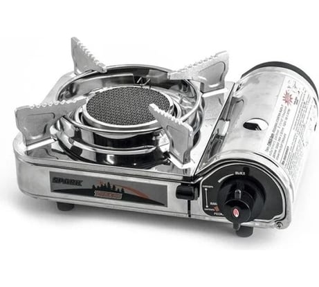 Настольная газовая керамическая плита Следопыт spark защита от избыточного давления PF-GST-N12