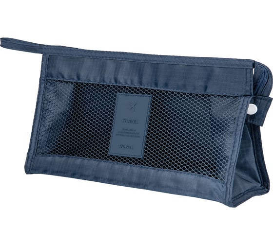 Косметичка с сеткой HANDY HOME Вещицы 270х80х160, темно-синий YR03navy 1