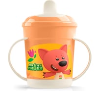 Поильник с ручками и декором Пластишка Ми-ми-мишки, 320 мл, оранжевый 431328408