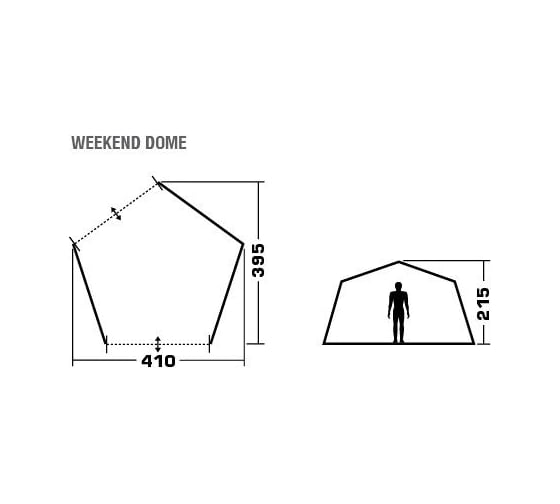 Шатер-тент TREK PLANET WEEKEND DOME 70260