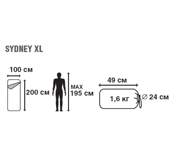 Спальник TREK PLANET Sydney XL 70381-R