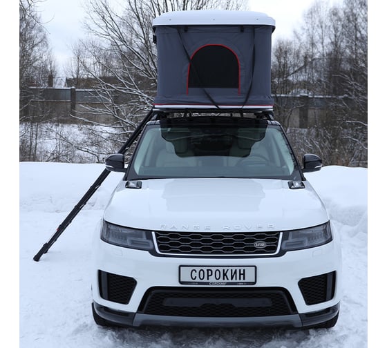 Палатка на крышу автомобиля Сорокин Super Box, белая 33.26