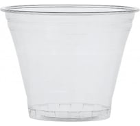 Одноразовый стакан ООО Комус дхол, 0.2л, d 95 мм, h 70мм, прозрачный, шейкер, ПЭТ, 50шт 1641010