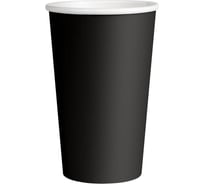 Одноразовый бумажный стакан ООО Комус 18OZ 400мл, черный, 1000 шт 1722647