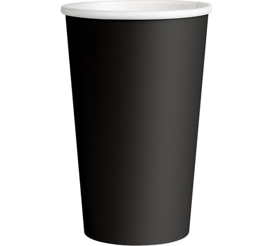 Одноразовый бумажный стакан ООО Комус 18OZ 400мл, черный, 1000 шт 1722647