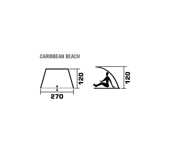 Пляжный тент TREK PLANET Carribean Beach 70259