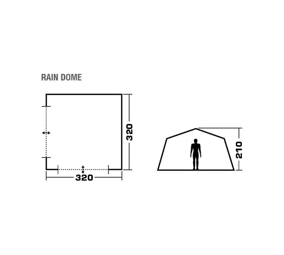 Тент-шатер TREK PLANET Rain Dome Green 70262