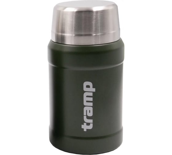 Термос с широким горлом Tramp 0.8 л, с сумкой, оливковый TRC-1322