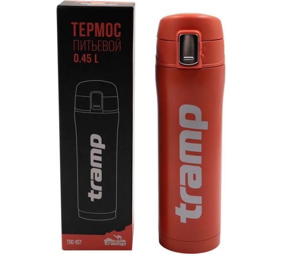 Питьевой термос Tramp 0.45 л, оранжевый TRC-1071