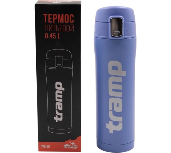 Питьевой термос Tramp 0.45 л, голубой TRC-1076