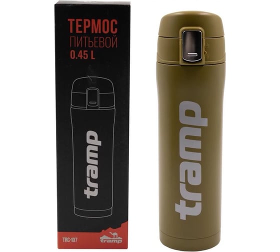 Питьевой термос Tramp 0.45 л, хаки TRC-1072