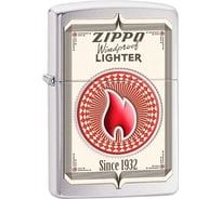 Зажигалка Zippo Classic с покрытием Brushed Chrome 28831