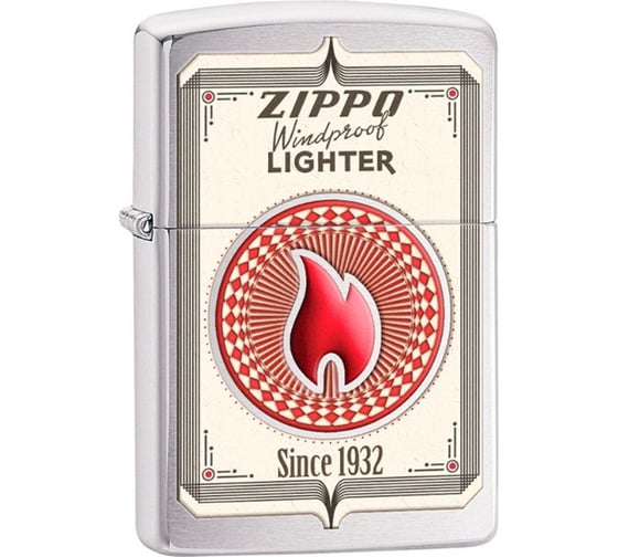 Зажигалка Zippo Classic с покрытием Brushed Chrome 28831
